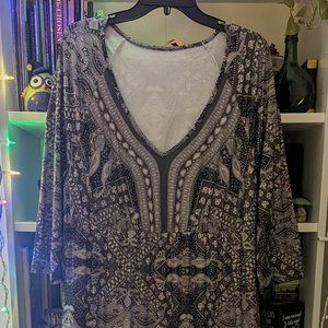 Black & White Maxi Dress